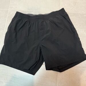 RHONE Black Athletic Men Shorts